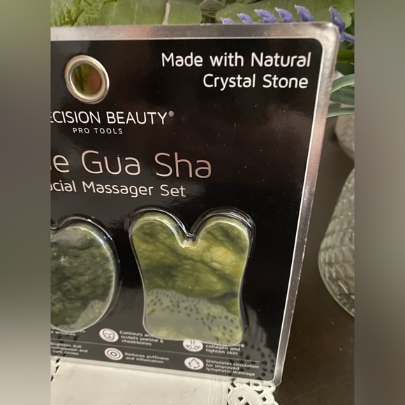 🆕🌿 PRECISION BEAUTY “JADE GUA SHA” FACIAL MASSAGER SET. NEW & FACTORY SEALED! - Picture 5 of 8